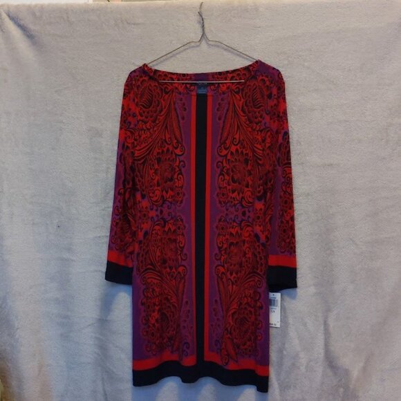 Style and Co. Long Floral Pattern Blouse with Tags - Picture 1 of 4